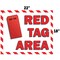 5S Supplies 5S Red Tag Area Sign Aluminum Hanging Sign V4 22in x 18in HS-REDTAG-V4 - alternate 2